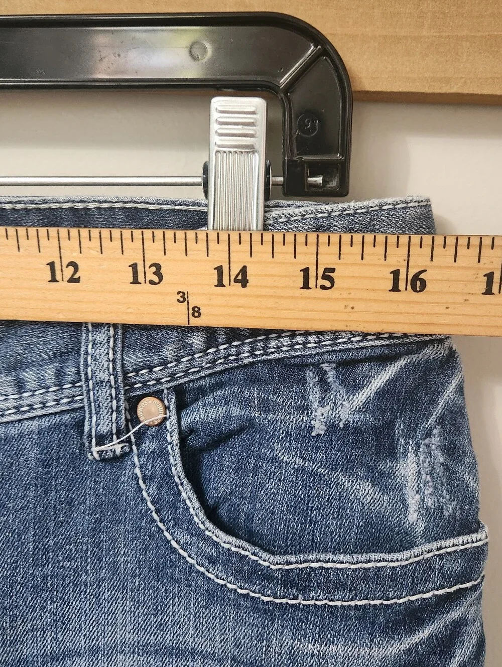 Maurices Bootcut Jeans Women's Size 7/8 Short Regular Light Wash Y2k Denim 33x29